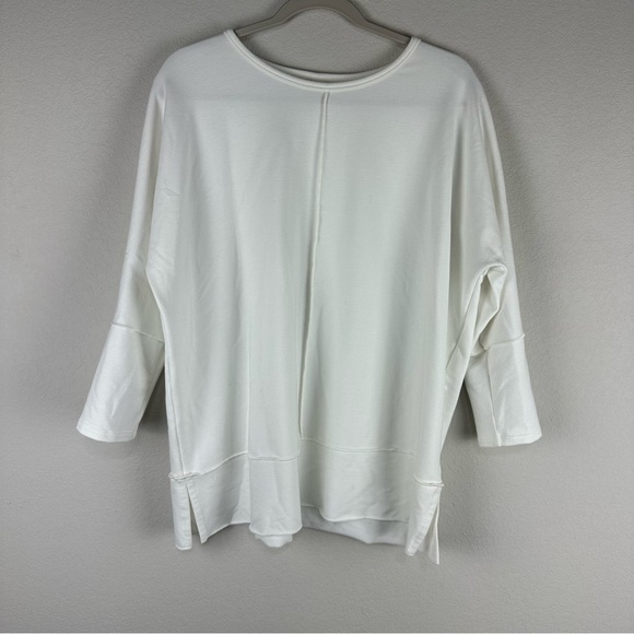 Spanx White Off White Perfect Length Dolman Sweatshirt Size Medium - Picture 1 of 6